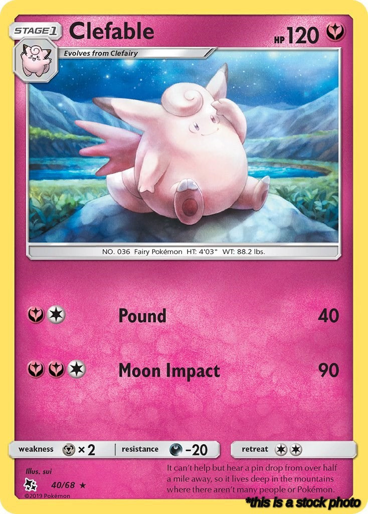 40/68 Clefable Rare Normal
