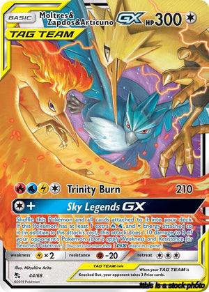 Holofoil Moltres & Zapdos & Articuno GX [44/68 Near Mint ]