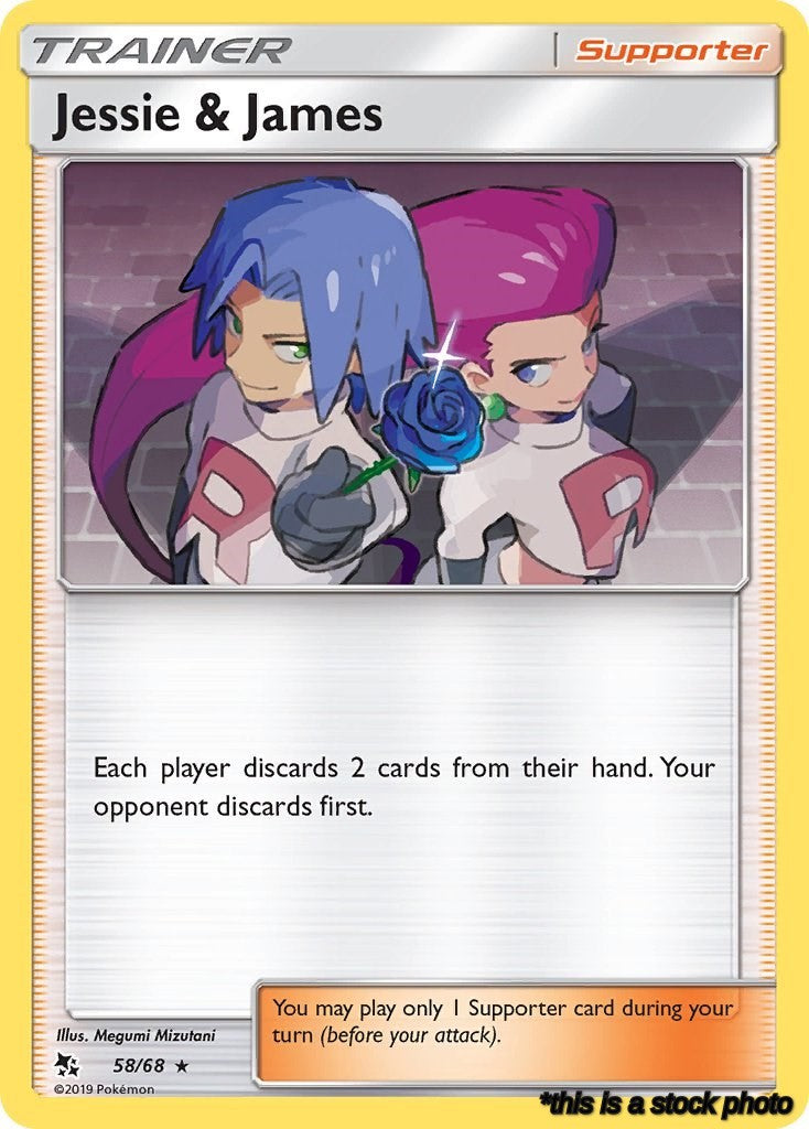 58/68 Jessie & James Holo Rare Reverse Holofoil