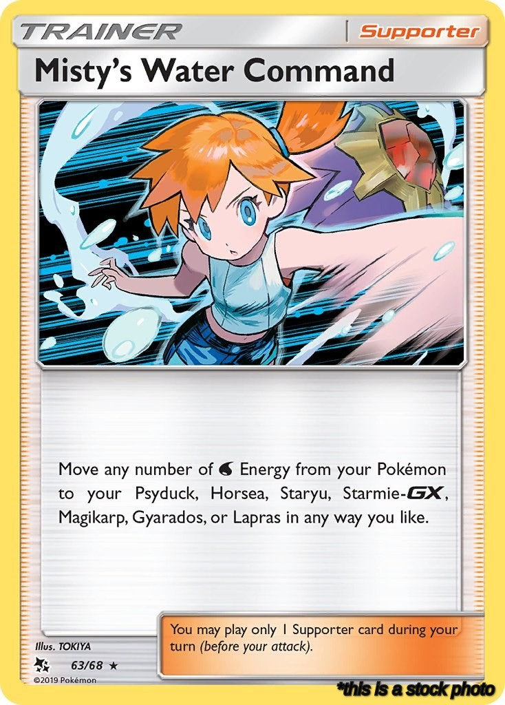 63/68 Misty's Water Command Holo Rare Holofoil