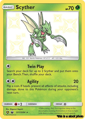 SV1/SV94 Scyther Shiny Holo Rare Holofoil