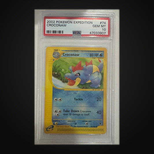 2002 Pokémon Expedition #74 Croconaw PSA 10 GEM MT