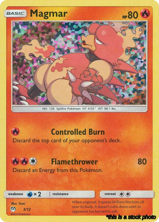 Holofoil Magmar - 3/12 [003/012 Heavily Played ]