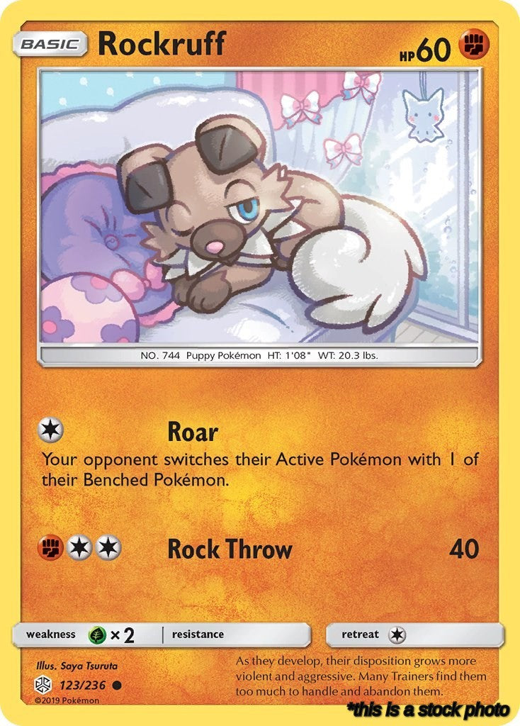123/236 Rockruff Common Reverse Holofoil