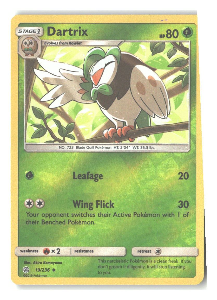 19/236 Dartrix Uncommon Reverse Holofoil