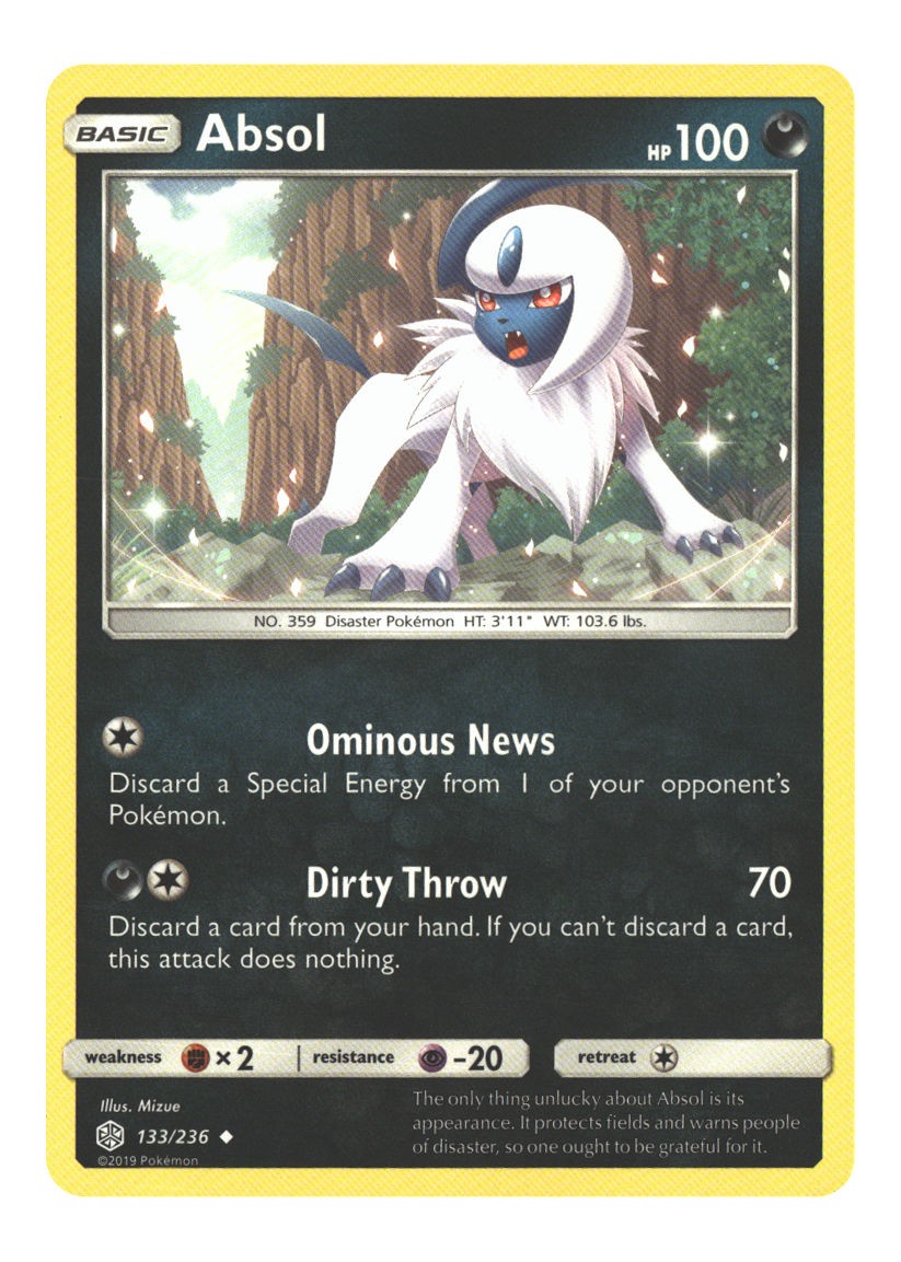 133/236 Absol Uncommon Normal