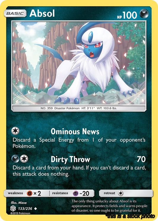 Uncommon Absol [133/236 Near Mint ]