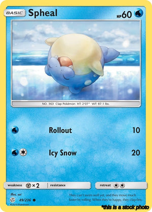 Common Spheal - 49/236 [49/236 Lightly Played ]