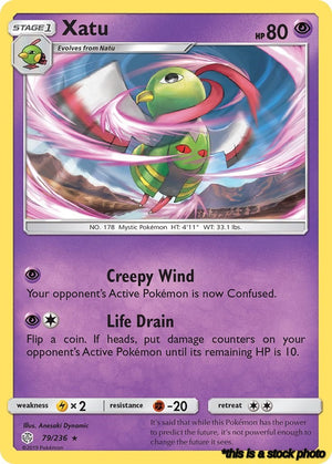 79/236 Xatu Rare Reverse Holofoil