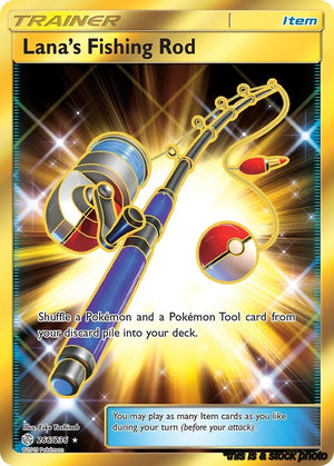 Holofoil Lana's Fishing Rod (Secret) [266/236 Near Mint ]