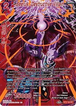 Beerus, Destructive Villain [BT8-126]