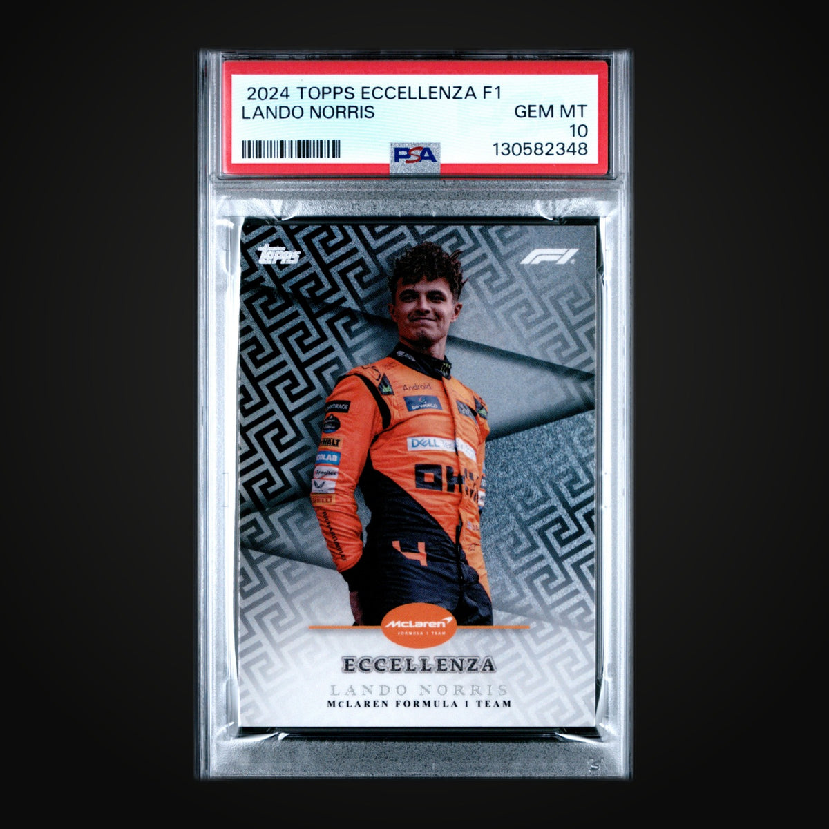 2024 Topps Eccellenza F1 Lando Norris PSA 10 GEM MT
