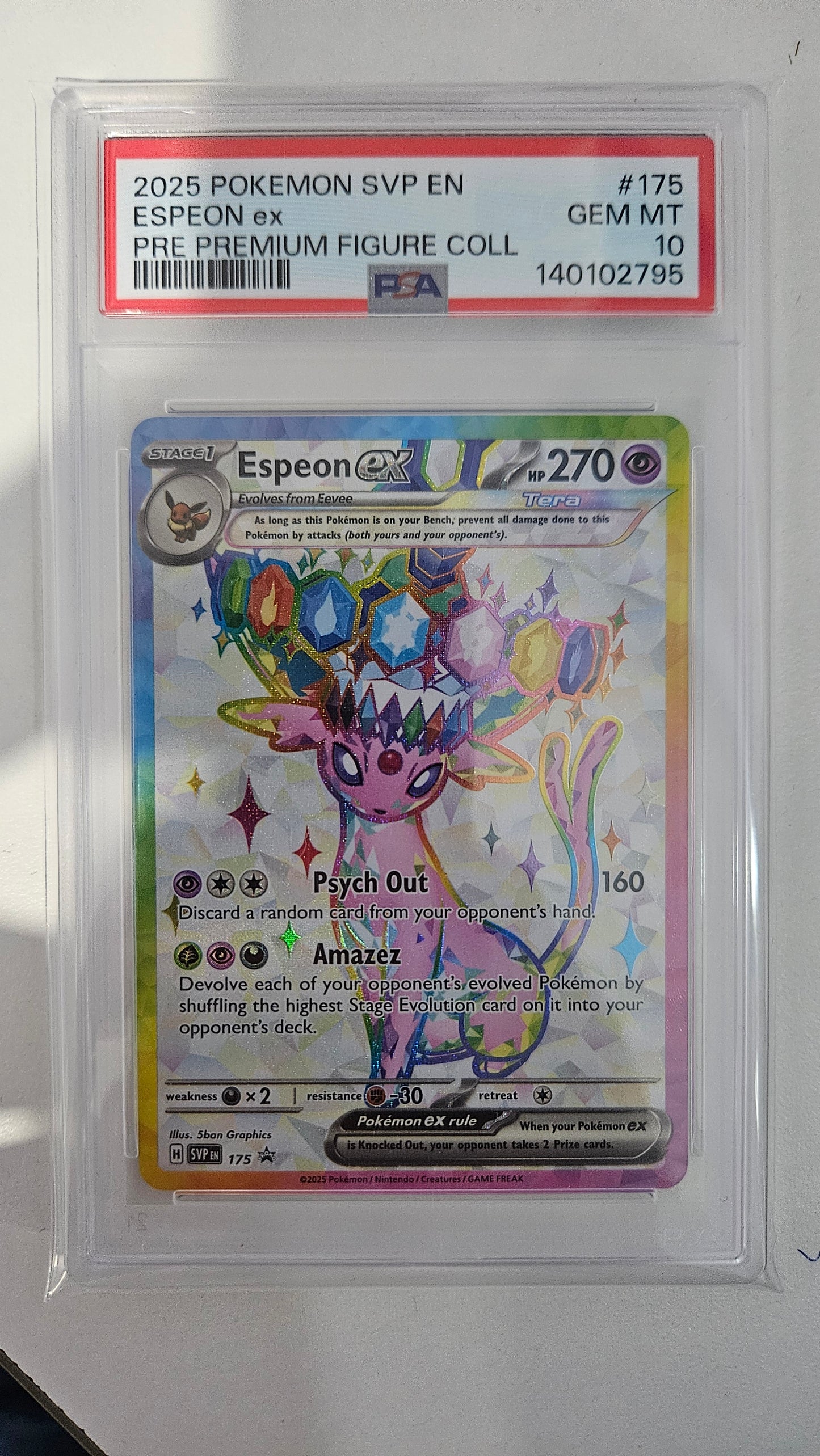 PSA 10 Espeon ex - 175 [SVP EN 175 Gem Mint]