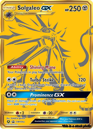Holofoil Solgaleo GX - SM104a [SM104a Near Mint ]