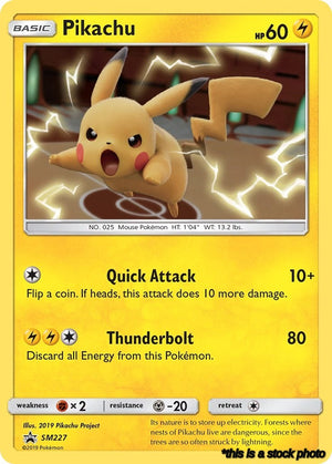 Holofoil Pikachu - SM227 [SM227 Near Mint ]