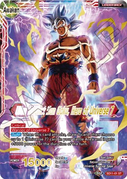 Son Goku // Ultra Instinct Son Goku, Hero of Universe 7 [SD11-01]