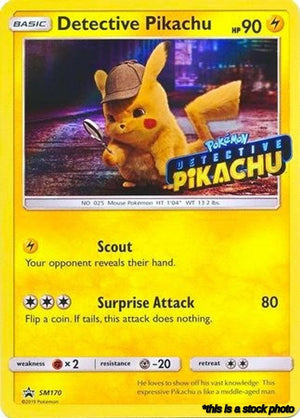 SM170 Detective Pikachu (Stamped) Promo Holofoil