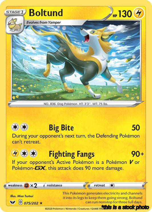 075/202 Boltund (075) Holo Rare Holofoil
