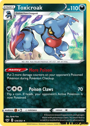 124/202 Toxicroak Holo Rare Holofoil