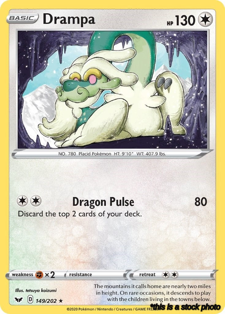 Reverse Holofoil Drampa [149/202 Lightly Played ]