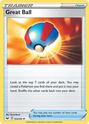 Uncommon Great Ball [164/202 Lightly Played ]