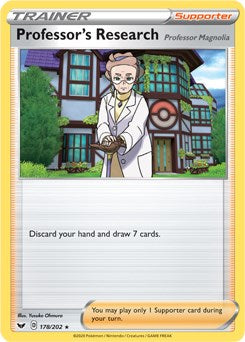 Rare Professor's Research - 178/202 [178/202 Lightly Played ]