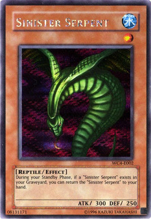Unlimited Sinister Serpent [WC4-E002 Near Mint] Prismatic Secret Rare