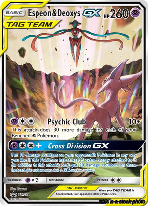 Holofoil Espeon & Deoxys GX - SM240 [SM240 Near Mint ]