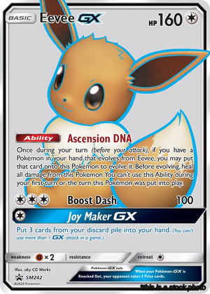 Holofoil Eevee GX - SM242 [SM242 Near Mint ]