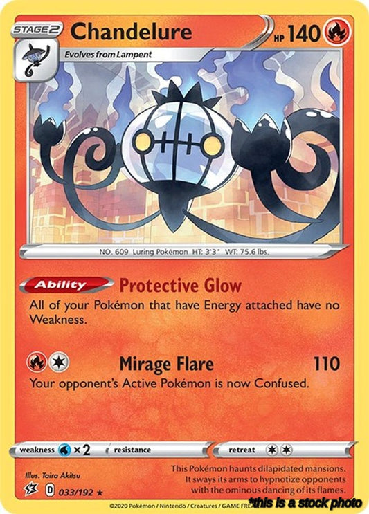 Holo Rare Chandelure [033/192 Lightly Played ]