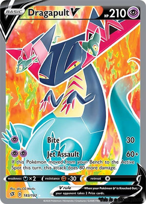 Holofoil Dragapult V (Full Art) [183/192 Near Mint ]