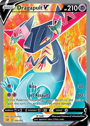 Ultra Rare Dragapult V (Full Art) [183/192 Near Mint ]