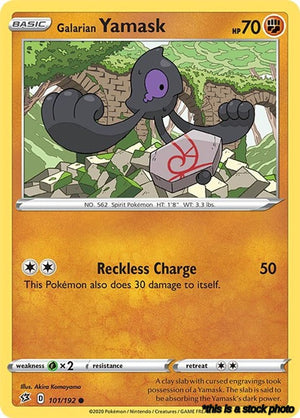 Normal Galarian Yamask [101/192 Lightly Played ]