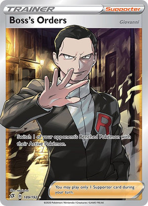 Ultra Rare Boss's Orders (Full Art) [189/192 Heavily Played ]