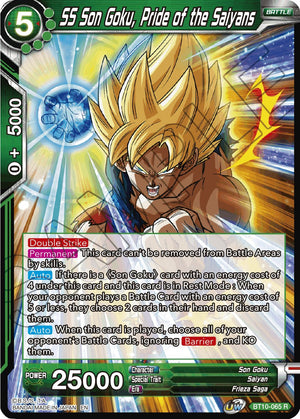BT10-065 SS Son Goku, Pride of the Saiyans