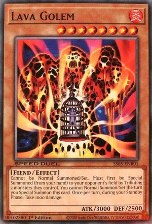 1st Edition Lava Golem [SS05-ENB01 Near Mint] Common / Short Print