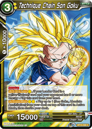 BT10-098 Technique Chain Son Goku