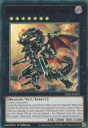 1st Edition Red-Eyes Flare Metal Dragon (Purple) [LDS1-EN015 Near Mint] Ultra Rare