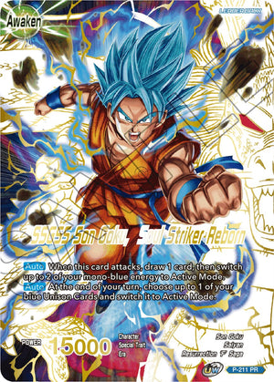 Super Saiyan God Son Goku // SSGSS Son Goku, Soul Striker Reborn (Gold Stamped) [P-211]