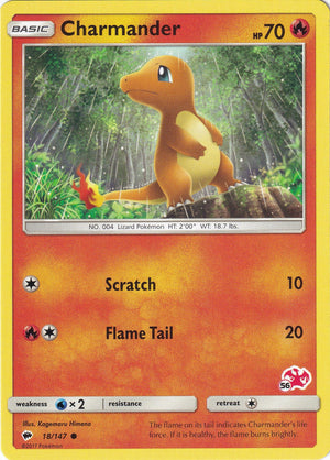 Promo Charmander - 18/147 (#56 Charizard Stamped) [018/147 Lightly Played ]