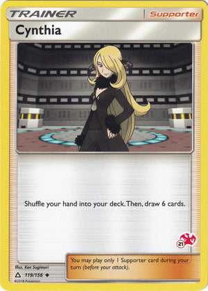 Promo Cynthia - 119/156 (#21 Charizard Stamped) [119/156 Lightly Played ]