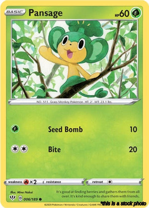 Common Pansage [006/189 Lightly Played ]
