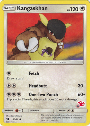 Promo Kangaskhan - 55/70 (#53 Charizard Stamped) [055/070 Near Mint ]