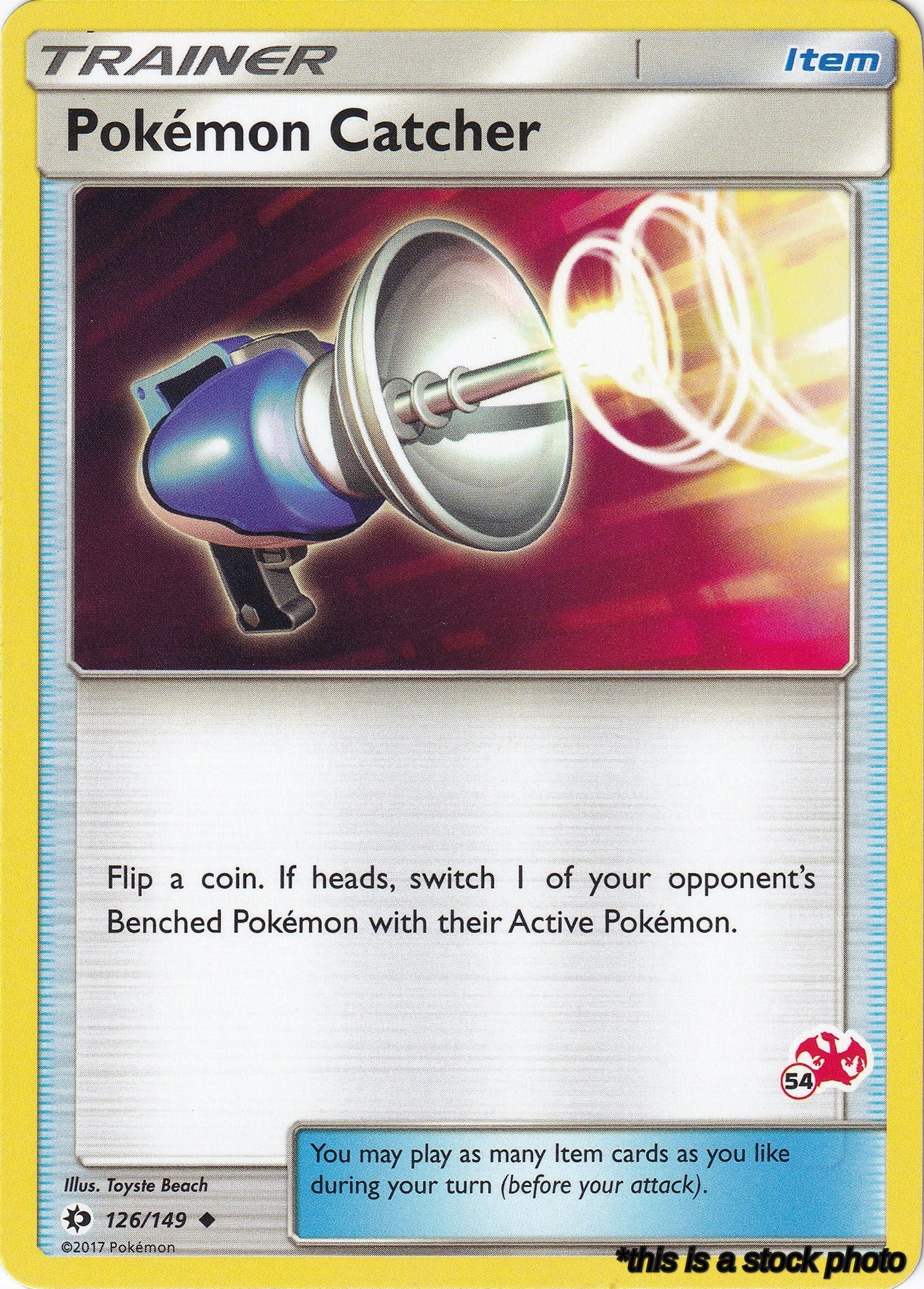 Pokemon Catcher - 126/149 (#54 Charizard Stamped)