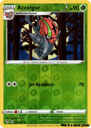 010/189 Accelgor Rare Reverse Holofoil