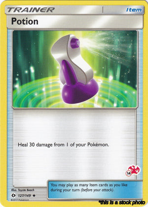 Normal Potion - 127/149 (#14 Charizard Stamped) [127/149 Heavily Played ]