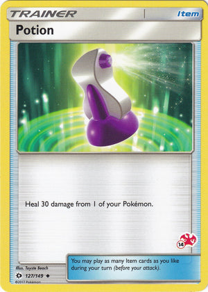 Promo Potion - 127/149 (#14 Charizard Stamped) [127/149 Heavily Played ]