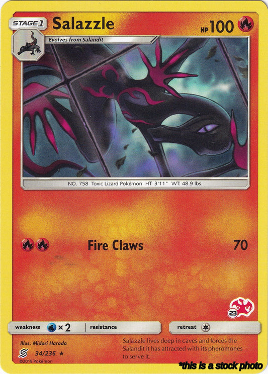 Salazzle - 34/236 (#23 Charizard Stamped)