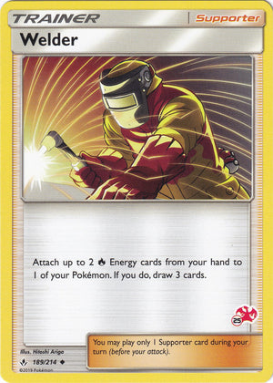 Promo Welder - 189/214 (#25 Charizard Stamped) [189/214 Heavily Played ]