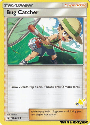 Normal Bug Catcher - 189/236 (#26 Pikachu Stamped) [189/236 Heavily Played ]